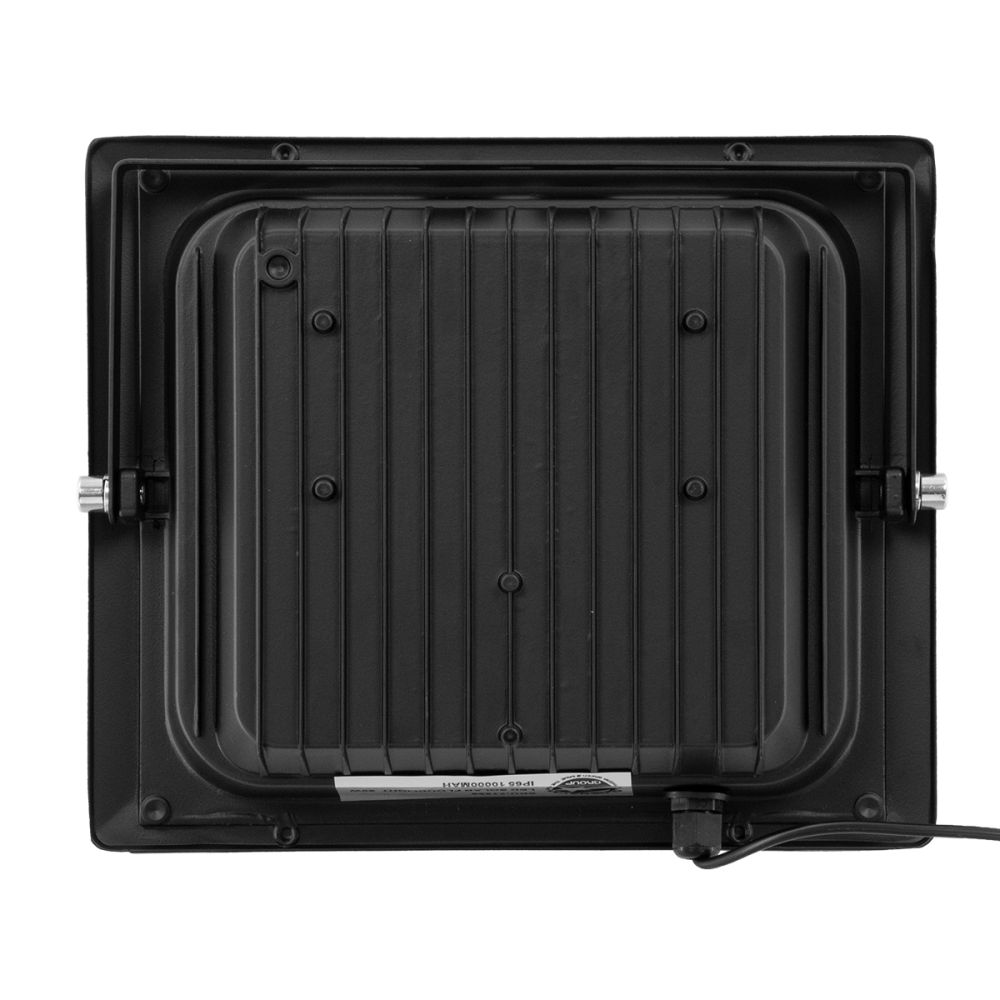 GLOBOSTAR® HERMES 71556 Προβολέας με IR Ασύρματο Χειριστήριο LED 60W 3000lm 120° DC 5V με Φωτοβολταϊκό Panel 5V 12W & Επαναφορτιζόμενη Μπαταρία Li-ion 3.2V 10000mAh Αδιάβροχο IP66 Ψυχρό Λευκό 6000K Dimmable - Sanan SMD Chip - Μαύρο - Μ26.5 x Π22 x Υ6.