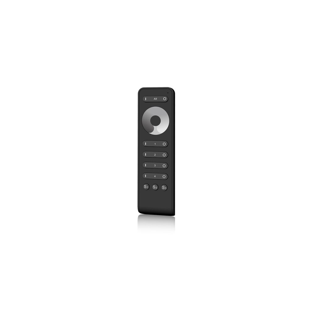 GloboStar® 71573 RS6 SKYDANCE Ασύρματο Χειριστήριο Αφής RF 2.4Ghz 4 Καναλιών για όλα τα Μονόχρωμα 4 Καναλιών SKYDANCE Controller DC 3V 2 x AAA - IP20 Μαύρο Μ15.5 x Π4.5 x Υ1.9cm - 5 Years Warranty