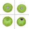 GloboStar® 71593 Αυτόνομο Ηλιακό Φωτιστικό Υφασμάτινη Πράσινη Μπάλα Φ30cm LED SMD 1W 100lm με Ενσωματωμένη Μπαταρία 1200mAh - Φωτοβολταϊκό Πάνελ με Αισθητήρα Ημέρας-Νύχτας Αδιάβροχο IP65 Ψυχρό Λευκό 6000K
