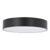 GLOBOSTAR® BURTON 61200-S Μοντέρνο Φωτιστικό Οροφής LED 67W 7370lm 120° AC 220-240V IP20 Ρυθμιζόμενο Λευκό CCT με Χειριστήριο από 2700K έως 6000K Dimmable - Lumileds SMD Chip - Μαύρο Ματ - Μ40 x Π40 x Υ8cm - 3 Χρόνια Εγγύηση