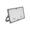 GLOBOSTAR® LUMOVOX 73067 Προβολέας LED 100W 5000lm 120° DC 5V με Φωτοβολταϊκό Panel 5V 8W & Επαναφορτιζόμενη Μπαταρία Li-ion 3.2V 5000mAh Αδιάβροχο IP67 Ψυχρό Λευκό 6000K - 120 x SMD2835 Sanan Chip - Γκρι Ανθρακί - Μ25 x Π5.5 x Υ17.5cm - 2 Χρόνια Εγγύ