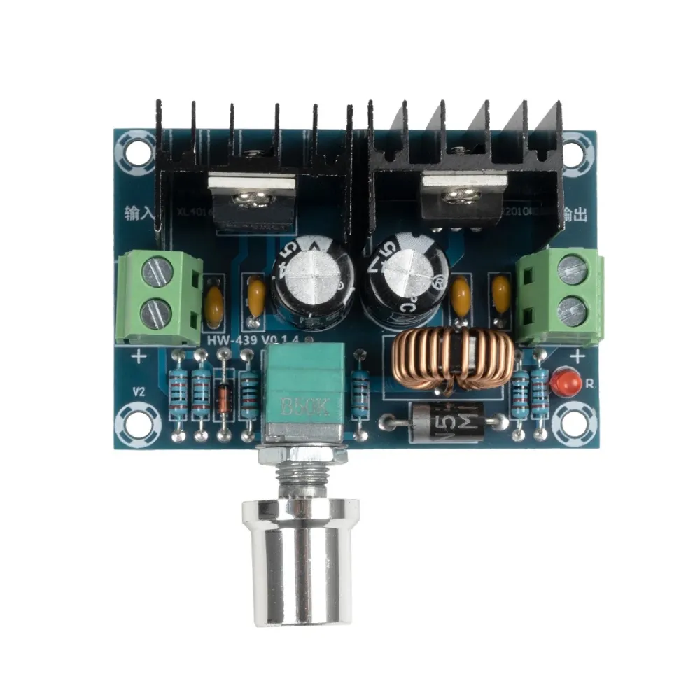 GLOBOSTAR® CONVERTER 73114 Ρυθμιστής Τάσης με Είσοδο από DC 4V έως DC 40V & Έξοδο από DC 1.25V έως DC 36V 1 x 8A Max IP20 - Μ6 x Π4.5 x Υ2.5cm - 2 Χρόνια Εγγύηση