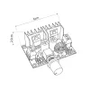 GLOBOSTAR® CONVERTER 73114 Ρυθμιστής Τάσης με Είσοδο από DC 4V έως DC 40V & Έξοδο από DC 1.25V έως DC 36V 1 x 8A Max IP20 - Μ6 x Π4.5 x Υ2.5cm - 2 Χρόνια Εγγύηση
