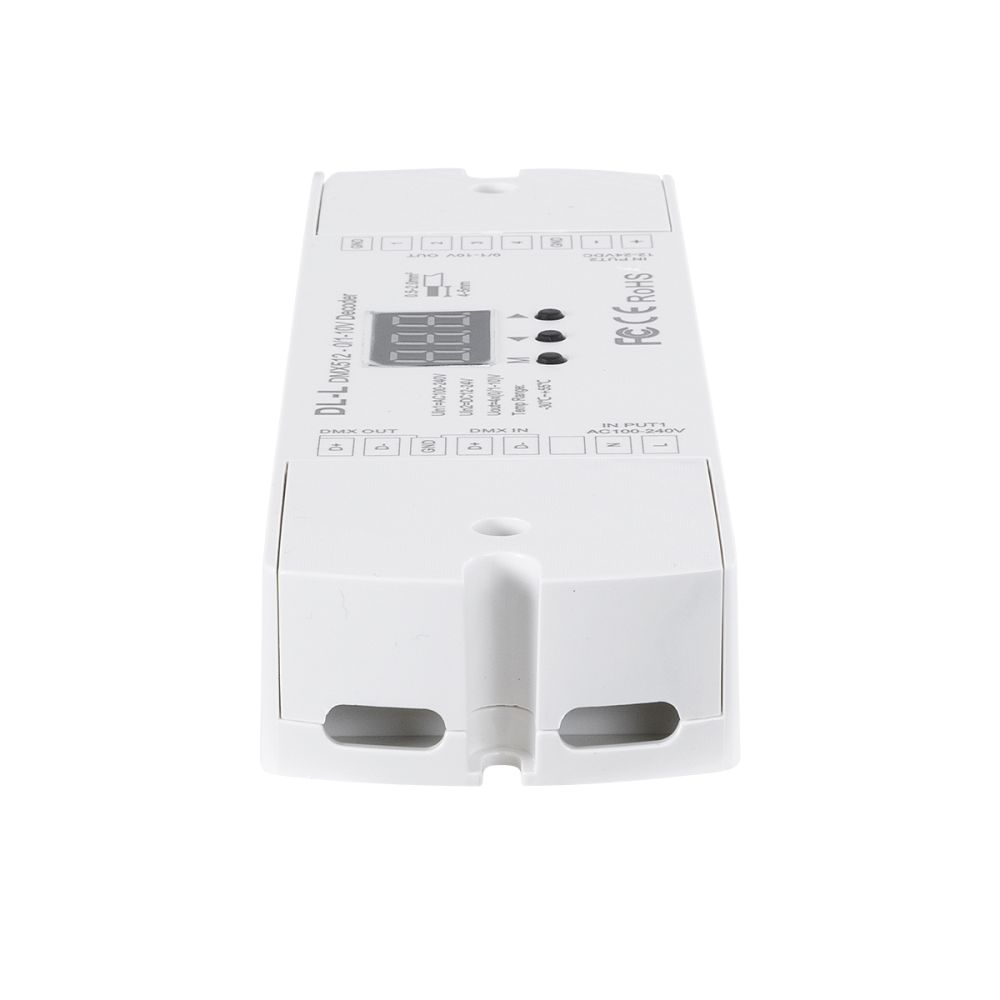 GloboStar® 73140 DL-L SKYDANCE AC DMX512 to 0/1-10V Converter / Decoder 4 Καναλιών - 2 Inputs DC 12-24V ή AC 100-240V - IP20  Μ17 x Π5 x Υ2.5cm - 5 Χρόνια Εγγύηση