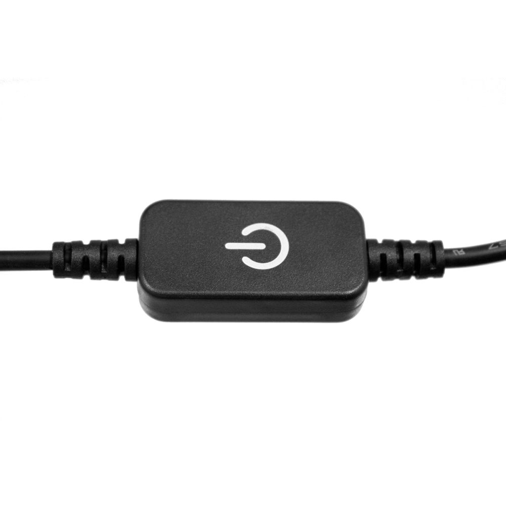 GLOBOSTAR® DIMMERANO 73304 Διακόπτης Αφής On/Off & Push Dimming με 1 x 5A 120W Κανάλι DC 12-24V 5A 120W Max IP20 - Μαύρο - Μ4 x Π2 x Υ1cm - 2 Χρόνια Εγγύηση