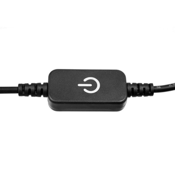 GLOBOSTAR® DIMMERANO 73304 Διακόπτης Αφής On/Off & Push Dimming με 1 x 5A 120W Κανάλι DC 12-24V 5A 120W Max IP20 - Μαύρο - Μ25 x Π2.3 x Υ1.1cm - 2 Χρόνια Εγγύηση