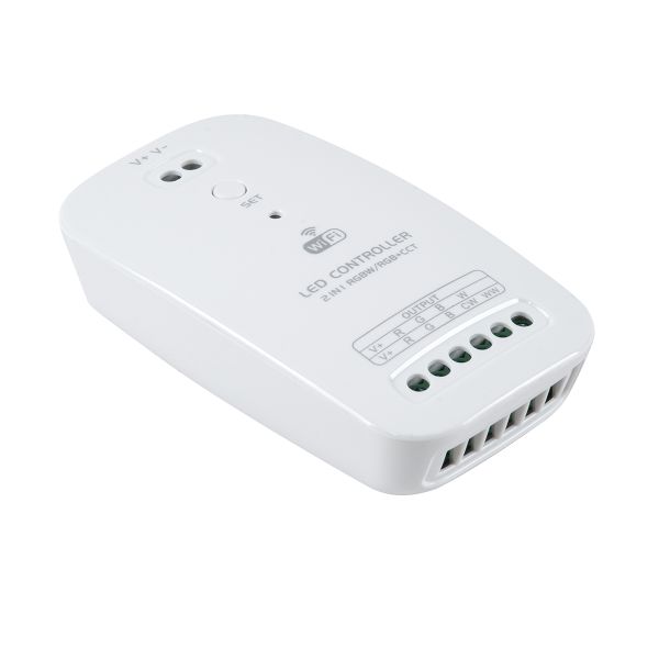 GloboStar® 73355 Ασύρματος WiFi LED RGBW+WW+CCT Controller IOS/Android 2in1 DC 9-24V Max 180W