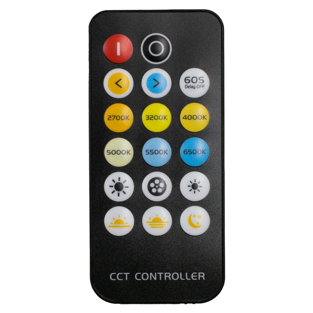 GLOBOSTAR® CCTCONTROLLER 73356 Σετ Dimmer / Controller με RF Ασύρματο Χειριστήριο με 2 x 3A 72W Κανάλια DC 12-24V 6A 144W Max IP20 - RF2.4Ghz - Μ8.3 x Π8.3 x Υ3.2cm - 2 Χρόνια Εγγύηση