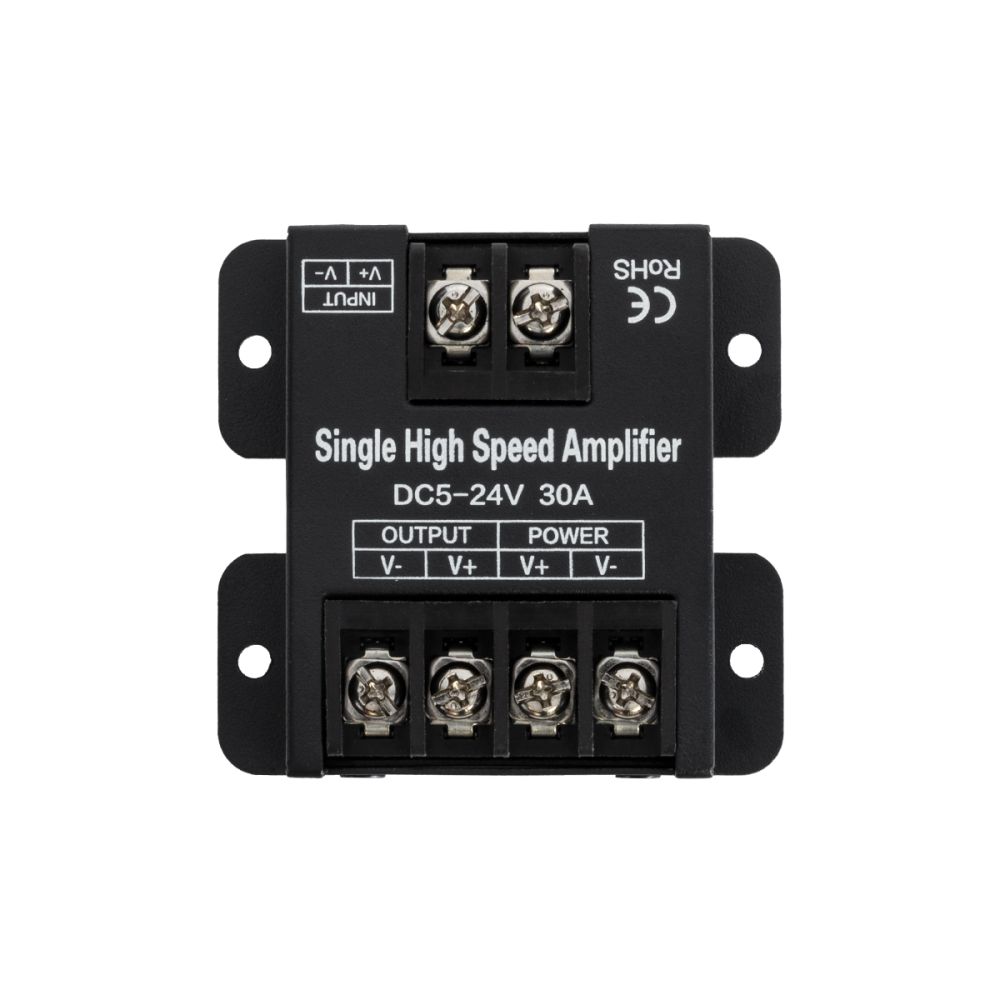 GLOBOSTAR® AMPLIFIER 73396 DC Ενισχυτής Ισχύος & Σήματος Υψηλής Ταχύτητας με 1 x 30A 360W Κανάλια DC 5-24V 30A 360W Max IP20 - Μ6.3 x Π6.7 x Υ2cm - 3 Χρόνια Εγγύηση