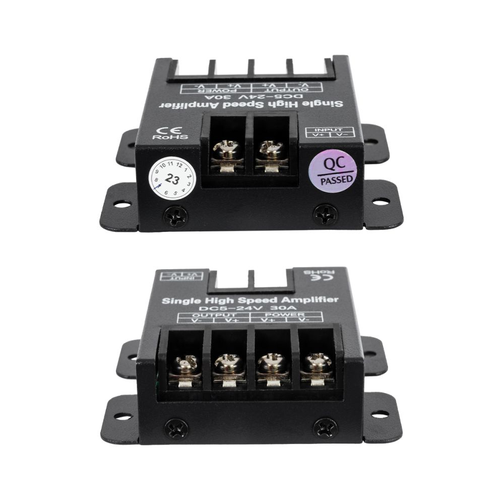 GLOBOSTAR® AMPLIFIER 73396 DC Ενισχυτής Ισχύος & Σήματος Υψηλής Ταχύτητας με 1 x 30A 360W Κανάλια DC 5-24V 30A 360W Max IP20 - Μ6.3 x Π6.7 x Υ2cm - 3 Χρόνια Εγγύηση