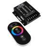 GLOBOSTAR® RGBCONTROLLER 73410 Dimmer / Controller με RF Ασύρματο Χειριστήριο με 3 x 8A 192W Κανάλια DC 12-24V 24A 576W Max IP20 - RF2.4Ghz SYNC - Μ9 x Π9 x Υ2.5cm - 2 Χρόνια Εγγύηση