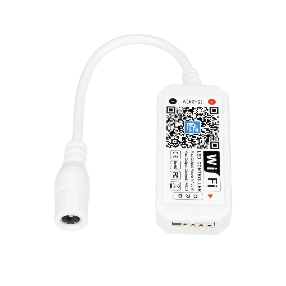 GloboStar® 73435 Ασύρματος Smart Home Wi-Fi LED RGB Controller με Χειριστήριο RF 2.4Ghz DC 5-24V Max 100W