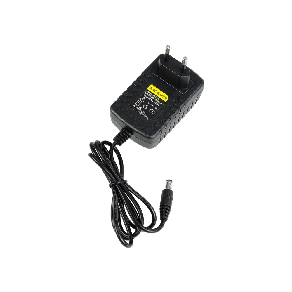 GLOBOSTAR® LUMIPLAST 73072 Τροφοδοτικό/Μετασχηματιστής SELV 24W 2A DC 12V IP20 - AC 220-240V σε DC 12V - Μ5 x Π7.5 x Υ8cm - 2 Χρόνια Εγγύηση