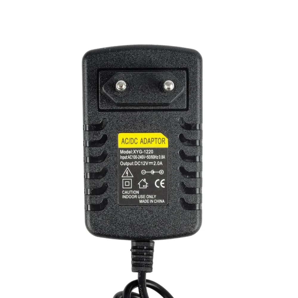 GLOBOSTAR® LUMIPLAST 73072 Τροφοδοτικό/Μετασχηματιστής SELV 24W 2A DC 12V IP20 - AC 220-240V σε DC 12V - Μ5 x Π7.5 x Υ8cm - 2 Χρόνια Εγγύηση