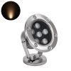 GLOBOSTAR® UNDERWATER-DINA 90676 Υποβρύχιος Προβολέας Σποτ για Σιντριβάνια/Πισίνες LED 6W 660lm 30° DC 24V Αδιάβροχο IP68 Θερμό Λευκό 2700K Dimmable - Ανοξείδωτο Ατσάλι 304 - Μ12 x Π12 x Υ14cm - 3 Χρόνια Εγγύηση