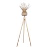 GLOBOSTAR® POPPY 01984 Boho Επιδαπέδιο Φωτιστικό με Ντουί 1 x E27 AC 220-240V IP20 - Μπεζ - Μ58 x Π58 x Υ168cm