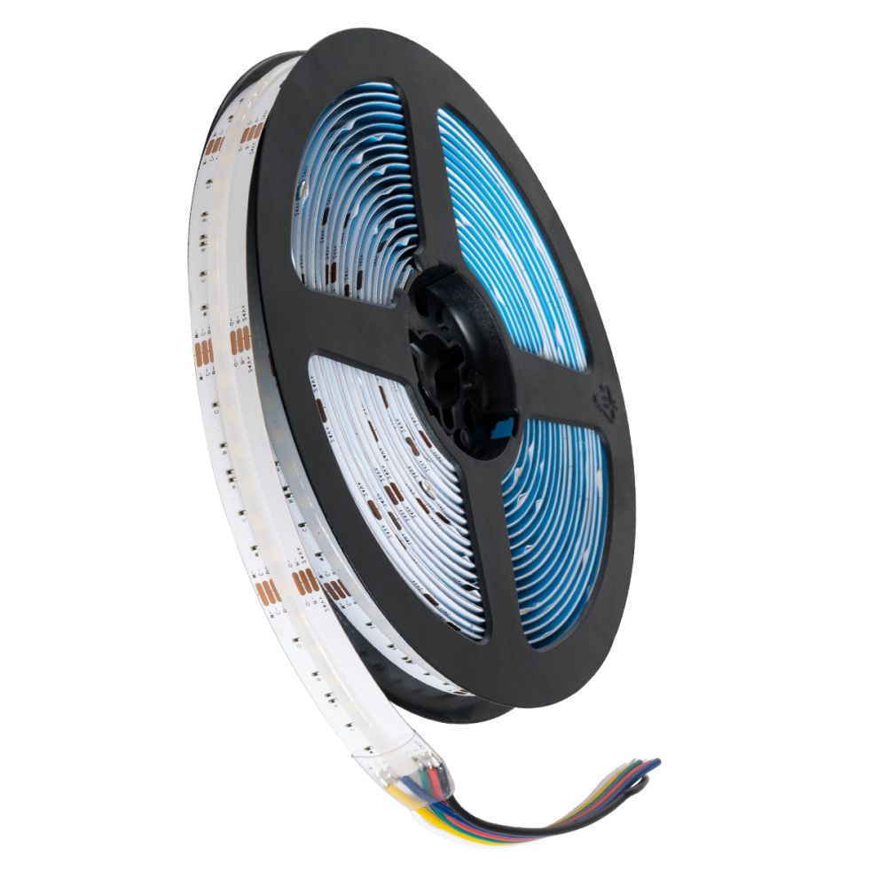 GLOBOSTAR® BEE 75589 Ταινία LED 18W/m 1980lm/m 120° DC 24V IP20 840 x COB Chip/m Πολύχρωμο RGBW+WW Dimmable - Sanan COB Chip - Μ500 x Π1.2 x Υ0.2cm - Ρολό 5 Μέτρων - 5 Χρόνια Εγγύηση
