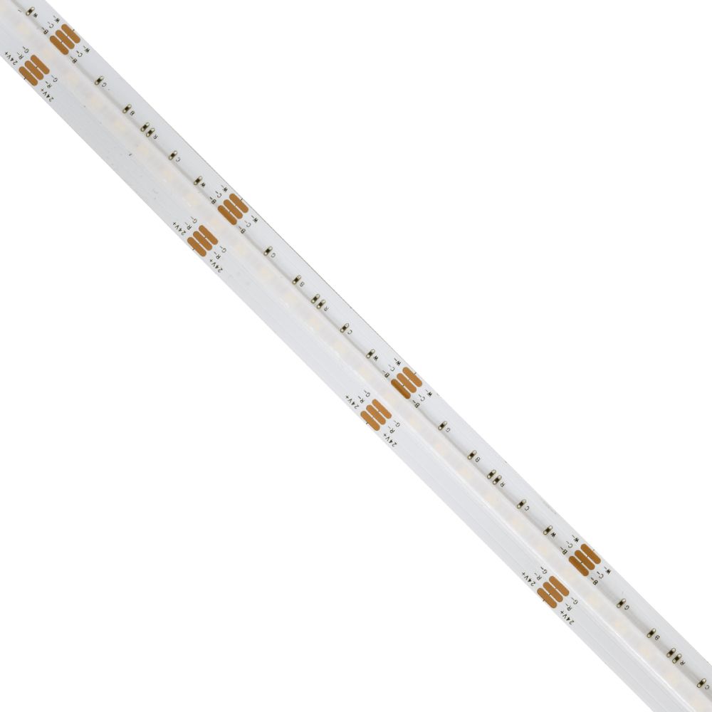 GLOBOSTAR® BEE 75589 Ταινία LED 18W/m 1980lm/m 120° DC 24V IP20 840 x COB Chip/m Πολύχρωμο RGBW+WW Dimmable - Sanan COB Chip - Μ500 x Π1.2 x Υ0.2cm - Ρολό 5 Μέτρων - 5 Χρόνια Εγγύηση