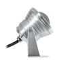 GLOBOSTAR® TREECOBINI 75591 Φωτιστικό Σποτ για Φυτά - Δέντρα LED 10W 900lm 35° DC 12V Αδιάβροχο IP65 Θερμό Λευκό 2700K Dimmable - Bridgelux COB Chip - Νίκελ Βούρτσας - Μ7 x 10.5 x Υ8.5cm - 2 Χρόνια Εγγύηση