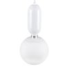 GLOBOSTAR® MAVERICK 00944 Μοντέρνο Κρεμαστό Φωτιστικό Οροφής με Ντουί 1 x E27 AC 220-240V IP20 - Λευκό - Μ15 x Π15 x Υ33cm