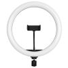GloboStar® 75802 Professional Digital Ring Light Φ30cm LED SMD 40W 4000lm 180° DC 5V με Καλώδιο Τροφοδοσίας USB - Ενσωματωμένο Χειριστήριο Εναλλαγής Χρωμάτων & 1 Βάση Τηλεφώνου - Πολύχρωμο RGBW+WW Dimmable