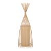 GLOBOSTAR® AZORES 01753 Boho Επιδαπέδιο Φωτιστικό με Ντουί 1 x E27 AC 220-240V IP20 - Μπεζ - Μ30 x Π30 x Υ90cm