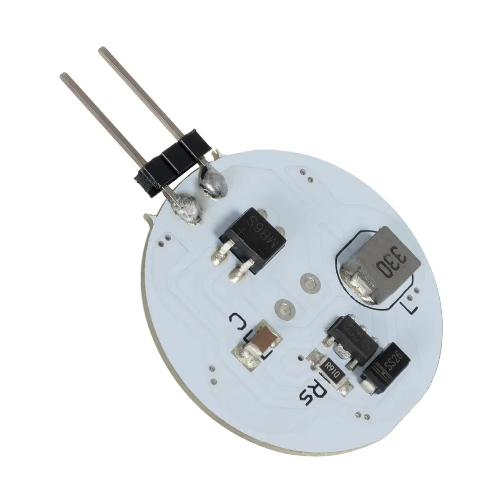 GLOBOSTAR® G4SIDE 76100 Λάμπα G4 LED 4.5W 450lm 120° DC 12-24V IP20 Ψυχρό Λευκό 6000K Dimmable - Sanan SMD Chip - Side Pin - Μ3 x Π3 x Υ0.5cm - 2 Χρόνια Εγγύηση