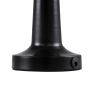 GloboStar® BELLA 76503 Επαναφορτιζόμενο Επιτραπέζιο Φωτιστικό Πορτατίφ LED 1.5W 105lm 120° DC 5V IP44 Θερμό Λευκό 2700K Dimmable Μαύρο Αλουμίνιο - Μ9 x Π9 x Υ21cm - 2 Xρόνια Εγγύηση