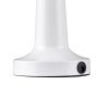 GloboStar® MOLLY 76514 Επαναφορτιζόμενο Επιτραπέζιο Φωτιστικό Πορτατίφ LED 1.5W 105lm 120° DC 5V IP44 Θερμό Λευκό 2700K Dimmable Λευκό Αλουμίνιο - Μ10 x Π10 x Υ23cm - 2 Xρόνια Εγγύηση