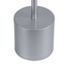 GloboStar® JOJO 76521 Επαναφορτιζόμενο Επιτραπέζιο Φωτιστικό Πορτατίφ LED 1.5W 105lm 120° DC 5V IP44 CCT Ultra Θερμό 1500K - Φυσικό Λευκό 4500K - Ψυχρό Λευκό 6000K Dimmable Ασημί Αλουμίνιο - Μ8 x Π8 x Υ34cm - 2 Χρόνια Εγγύηση