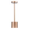 GloboStar® JOJO 76522 Επαναφορτιζόμενο Επιτραπέζιο Φωτιστικό Πορτατίφ LED 1.5W 105lm 120° DC 5V IP44 CCT Ultra Θερμό 1500K - Φυσικό Λευκό 4500K - Ψυχρό Λευκό 6000K Dimmable Χάλκινο Αλουμίνιο - Μ8 x Π8 x Υ34cm - 2 Χρόνια Εγγύηση