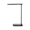 GLOBOSTAR® ONO 76533 Μοντέρνο Επιτραπέζιο Φωτιστικό Γραφείου με Ασύρματη Φόρτιση 10W 2A LED 3.5W 350lm 90° DC 5V με USB-C IP20 Ρυθμιζόμενο Λευκό CCT με Αφή 2700K/4500K/6000K Dimmable - Sanan SMD Chip - Μαύρο - Μ18 x Π12 x Υ36cm - 2 Χρόνια Εγγύηση