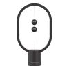 GloboStar® 76544 Επιτραπέζιο Φωτιστικό Πορτατίφ LED 15W 1500lm 360° DC 5V IP20 Θερμό Λευκό 2700K Μαύρο & Λευκό Πλαστικό - Μ14 x Π5.5 x Υ24.8cm - 2 Xρόνια Εγγύηση