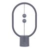 GloboStar® 76545 Επιτραπέζιο Φωτιστικό Πορτατίφ LED 15W 1500lm 360° DC 5V IP20 Θερμό Λευκό 2700K Γκρι & Λευκό Πλαστικό - Μ14 x Π5.5 x Υ24.8cm - 2 Xρόνια Εγγύηση