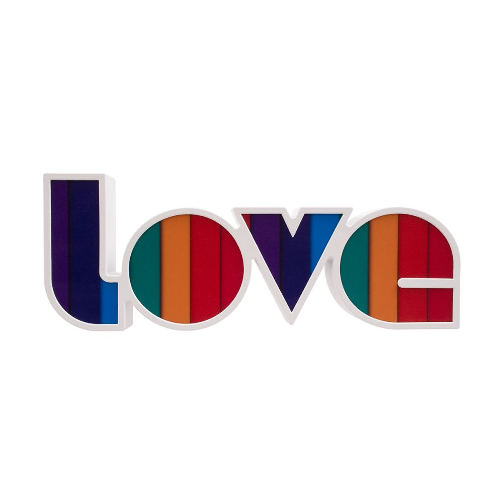 GLOBOSTAR® LOVE BOMBING 76550 Μοντέρνο Επιτραπέζιο Φωτιστικό Πορτατίφ LED 2W 120lm 180° DC 4.5V με Μπαταρίες 3xAAA IP20 Ψυχρό Λευκό 6000K - Πολύχρωμο - Μ36 x Π13.5 x Υ4.8cm - 2 Χρόνια Εγγύηση
