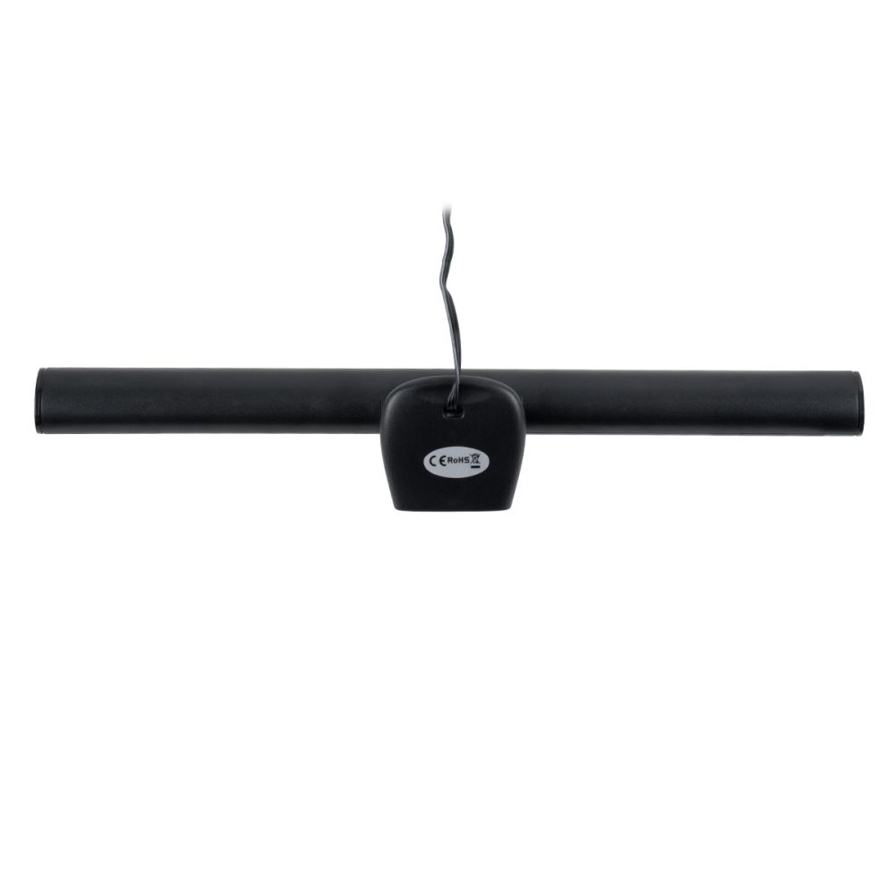 GloboStar® 76552 E-READING LIGHT Φωτιστικό Οθόνης με Χειριστήριο LED 5W 565lm 120° DC 5V IP20 CCT Θερμό Λευκό 2700K - Φυσικό Λευκό 4500K - Ψυχρό Λευκό 6000K Dimmable Μαύρο Πλαστικό Μ26 x Π4.5 x Υ4.5cm - 2 Xρόνια Εγγύηση