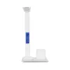 GLOBOSTAR® ZENTIME 76554 Μοντέρνο Επιτραπέζιο Φωτιστικό Γραφείου με Ασύρματη Φόρτιση 15W 3A & Ψηφιακό Ρολόι LED 3.5W 350lm 120° DC 5V με USB-C IP20 Ρυθμιζόμενο Λευκό CCT με Αφή 2700K/4500K/6000K Dimmable - Sanan SMD Chip - Μαύρο - Μ19.5 x Π14.5 x Υ38.