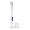 GLOBOSTAR® ZENTIME 76554 Μοντέρνο Επιτραπέζιο Φωτιστικό Γραφείου με Ασύρματη Φόρτιση 15W 3A & Ψηφιακό Ρολόι LED 3.5W 350lm 120° DC 5V με USB-C IP20 Ρυθμιζόμενο Λευκό CCT με Αφή 2700K/4500K/6000K Dimmable - Sanan SMD Chip - Μαύρο - Μ19.5 x Π14.5 x Υ38.