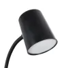 GLOBOSTAR® LUCORA 76556 Μοντέρνο Επιτραπέζιο Φωτιστικό Γραφείου με Ασύρματη Φόρτιση 10W 2A & 4W Bluetooth Ηχείο LED 3W 300lm 120° DC 5V με USB-C IP20 Ρυθμιζόμενο Λευκό CCT με Αφή 2700K/4500K/6000K Dimmable - Sanan SMD Chip - Μαύρο - Μ12 x Π12 x Υ32cm 