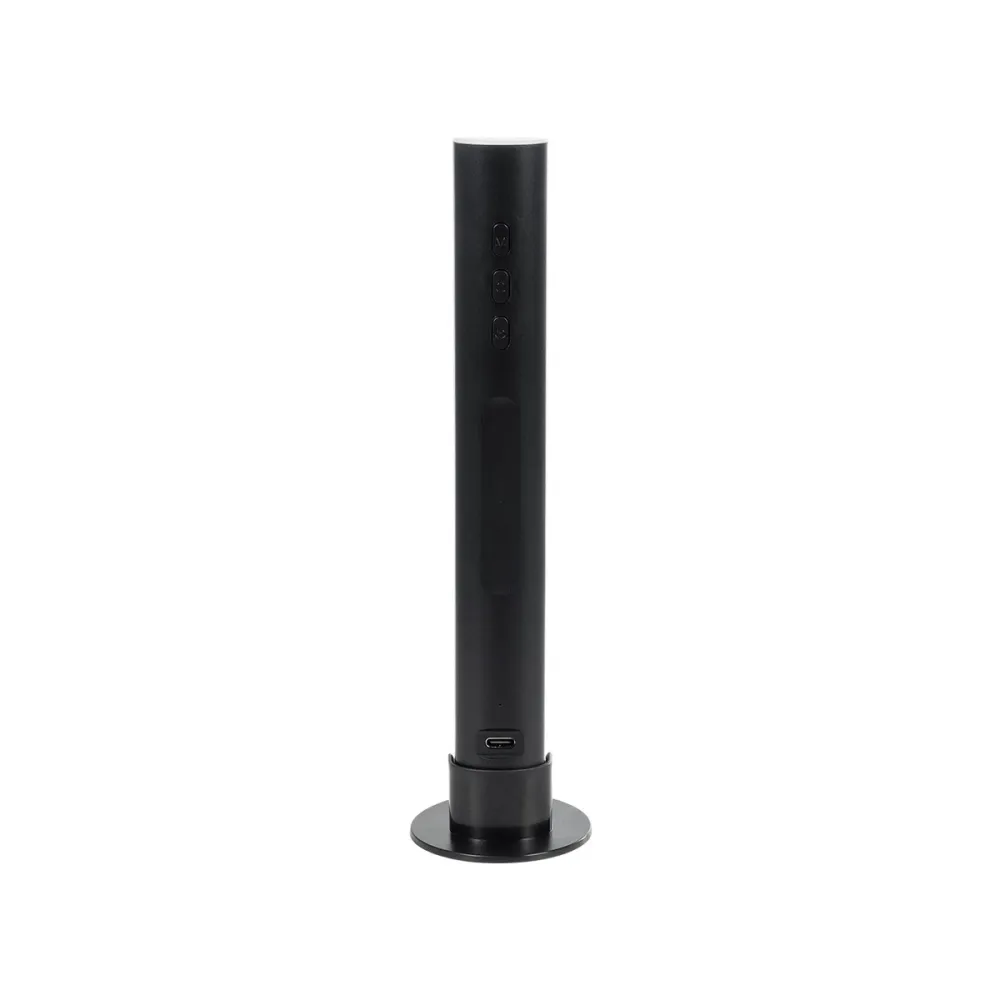 GLOBOSTAR® DIGICOLUMN 76562 Μοντέρνο Επιτραπέζιο Γραμμικό Ψηφιακό Φωτιστικό Digital Pixel Symphony Bar με WiFi Εφαρμογή LED 1.5W 90lm 120° DC 5V με USB-C & Επαναφορτιζόμενη Μπαταρία LiPo 601045 3.7V 280mAh IP20 Πολύχρωμο RGB Dimmable - Μαύρο - Μ5.6 x 