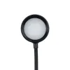 GLOBOSTAR® OLDY 76563 Μοντέρνο Επιτραπέζιο Φωτιστικό Γραφείου με Ασύρματη Φόρτιση 15W 3A, 5W Bluetooth Ηχείο & Ψηφιακό Ρολόι LED 3W 300lm 120° DC 5V με USB-C IP20 Ρυθμιζόμενο Λευκό CCT με Αφή 2700K/4500K/6000K Dimmable - Sanan SMD Chip - Μαύρο - Μ13 x