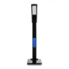 GLOBOSTAR® ZENTIME 76564 Μοντέρνο Επιτραπέζιο Φωτιστικό Γραφείου με Ασύρματη Φόρτιση 10W 2A & Ψηφιακό Ρολόι LED 3.5W 350lm 120° DC 5V με USB-C IP20 Ρυθμιζόμενο Λευκό CCT με Αφή 2700K/4500K/6000K Dimmable - Sanan SMD Chip - Μαύρο - Μ18 x Π12 x Υ40cm - 