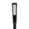 GLOBOSTAR® ZENTIME 76564 Μοντέρνο Επιτραπέζιο Φωτιστικό Γραφείου με Ασύρματη Φόρτιση 10W 2A & Ψηφιακό Ρολόι LED 3.5W 350lm 120° DC 5V με USB-C IP20 Ρυθμιζόμενο Λευκό CCT με Αφή 2700K/4500K/6000K Dimmable - Sanan SMD Chip - Μαύρο - Μ18 x Π12 x Υ40cm - 
