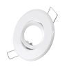 GLOBOSTAR® ORO 77800 Χωνευτή Κινούμενη Βάση για Σποτ MR11 με Ντουί GU10/GU5.3 IP20 - Λευκό - Μ7 x Π7 x Υ2.1cm / Q5.5cm