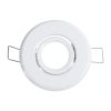 GLOBOSTAR® ORO 77800 Χωνευτή Κινούμενη Βάση για Σποτ MR11 με Ντουί GU10/GU5.3 IP20 - Λευκό - Μ7 x Π7 x Υ2.1cm / Q5.5cm