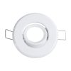 GLOBOSTAR® ORO 77800 Χωνευτή Κινούμενη Βάση για Σποτ MR11 με Ντουί GU10/GU5.3 IP20 - Λευκό - Μ7 x Π7 x Υ2.1cm / Q5.5cm