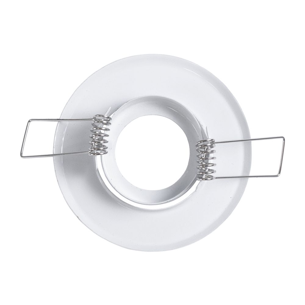 GLOBOSTAR® ORO 77800 Χωνευτή Κινούμενη Βάση για Σποτ MR11 με Ντουί GU10/GU5.3 IP20 - Λευκό - Μ7 x Π7 x Υ2.1cm / Q5.5cm