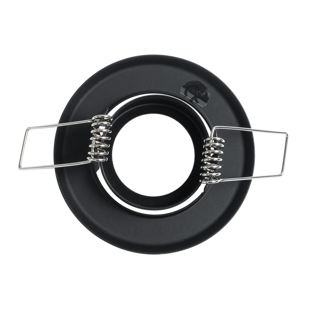 GLOBOSTAR® ORO 77801 Χωνευτή Κινούμενη Βάση για Σποτ MR11 με Ντουί GU10/GU5.3 IP20 - Μαύρο Ματ - Μ7 x Π7 x Υ2.1cm / Q5.5cm