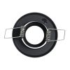 GLOBOSTAR® ORO 77801 Χωνευτή Κινούμενη Βάση για Σποτ MR11 με Ντουί GU10/GU5.3 IP20 - Μαύρο Ματ - Μ7 x Π7 x Υ2.1cm / Q5.5cm