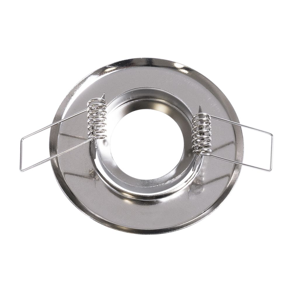GLOBOSTAR® RAFY 77802 Χωνευτή Κινούμενη Βάση για Σποτ MR11 με Ντουί GU10/GU5.3 IP20 - Νίκελ Χρώμιο - Μ7 x Π7 x Υ2.1cm / Q5cm